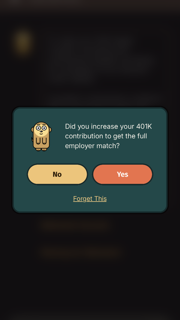 Act feature screenshot